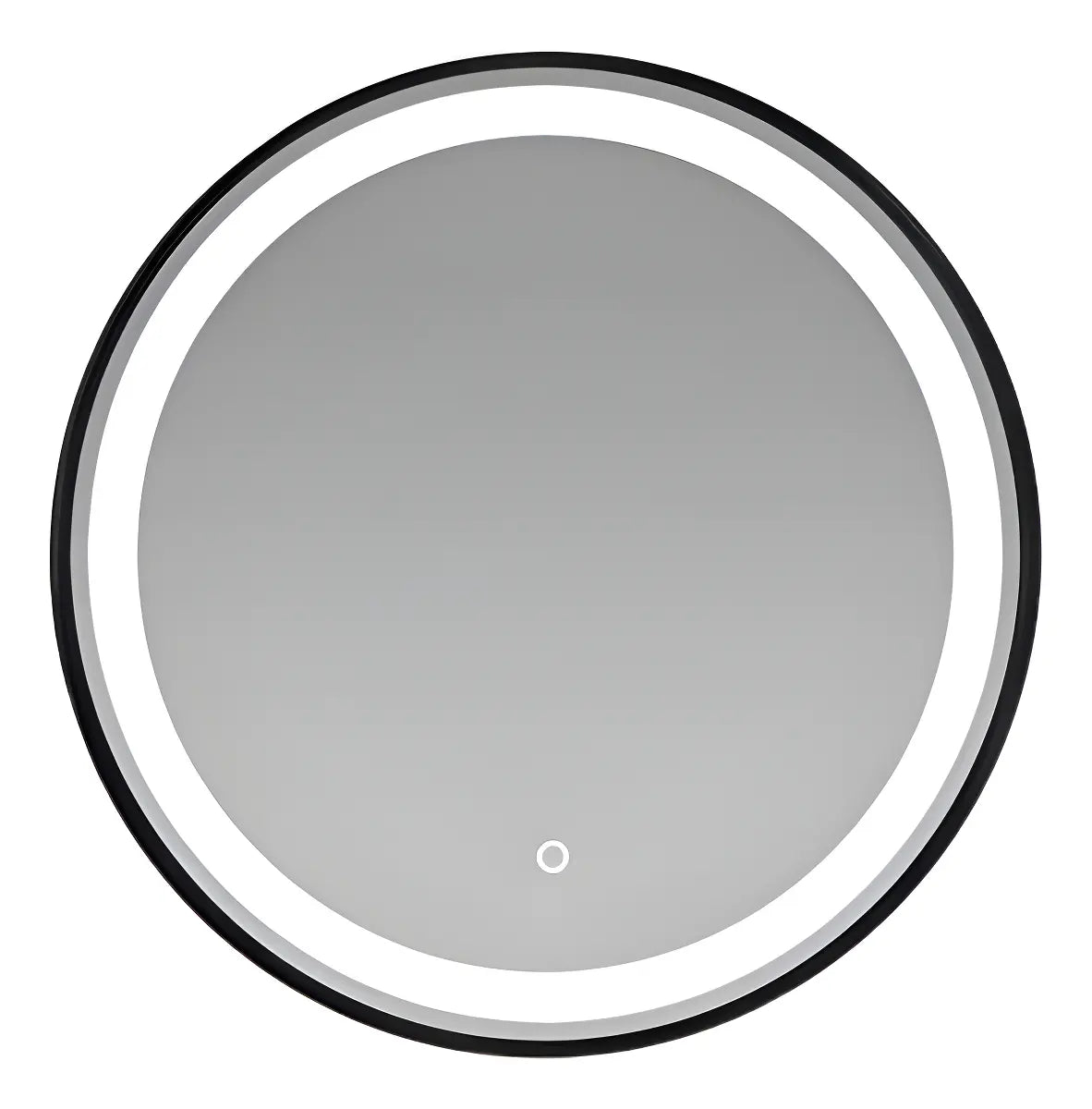Espejo Circular Dorado con Luz LED negro