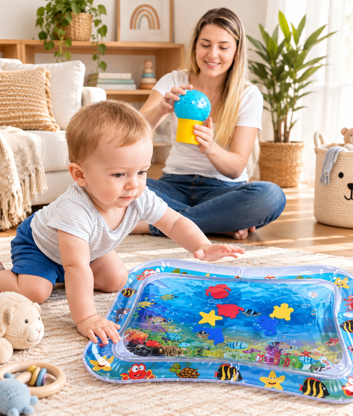 Box Sensorial Para Bebe Estimulación Temprana 3 En 1 - 6+
