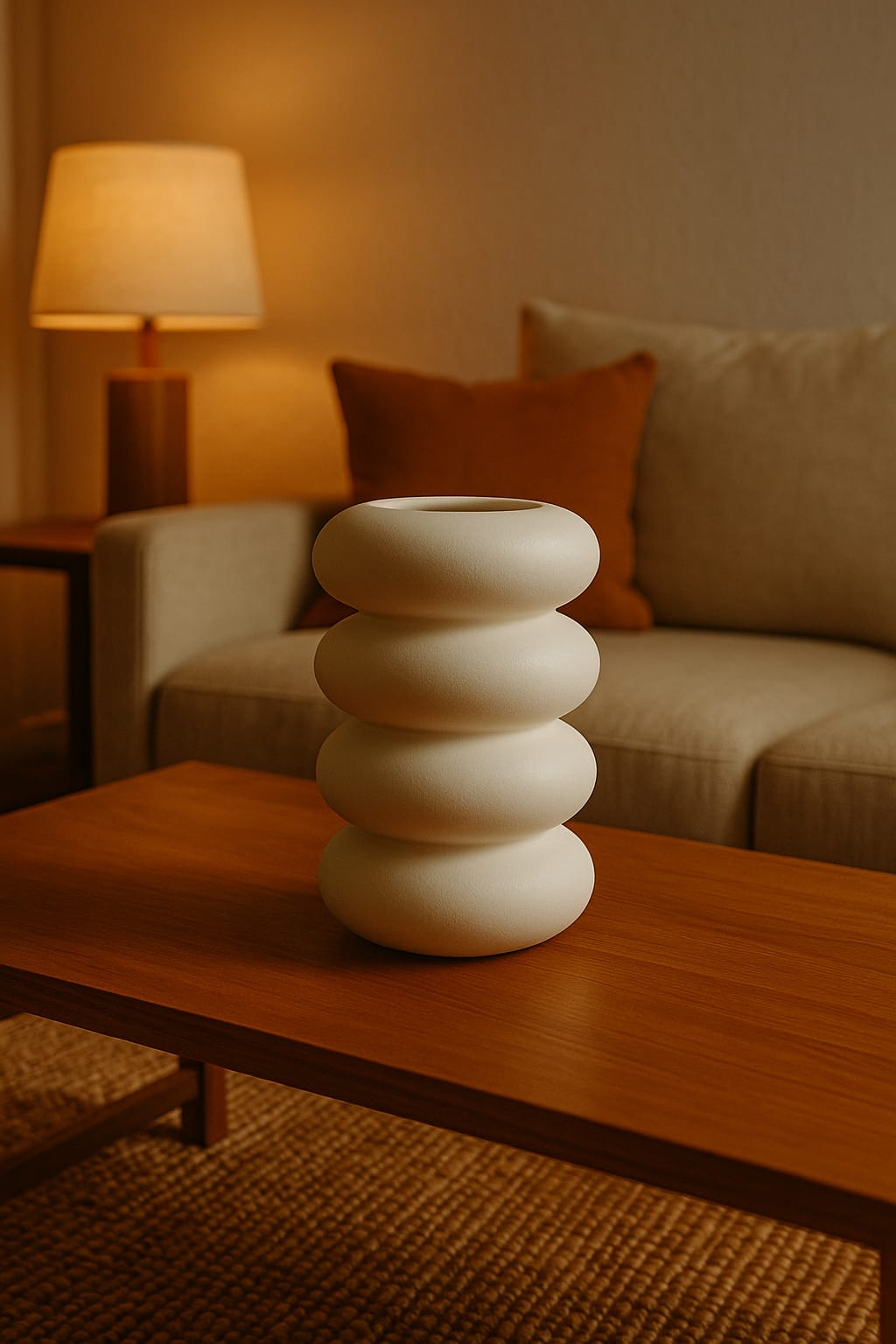 Jarron Cerámica Harmony In White