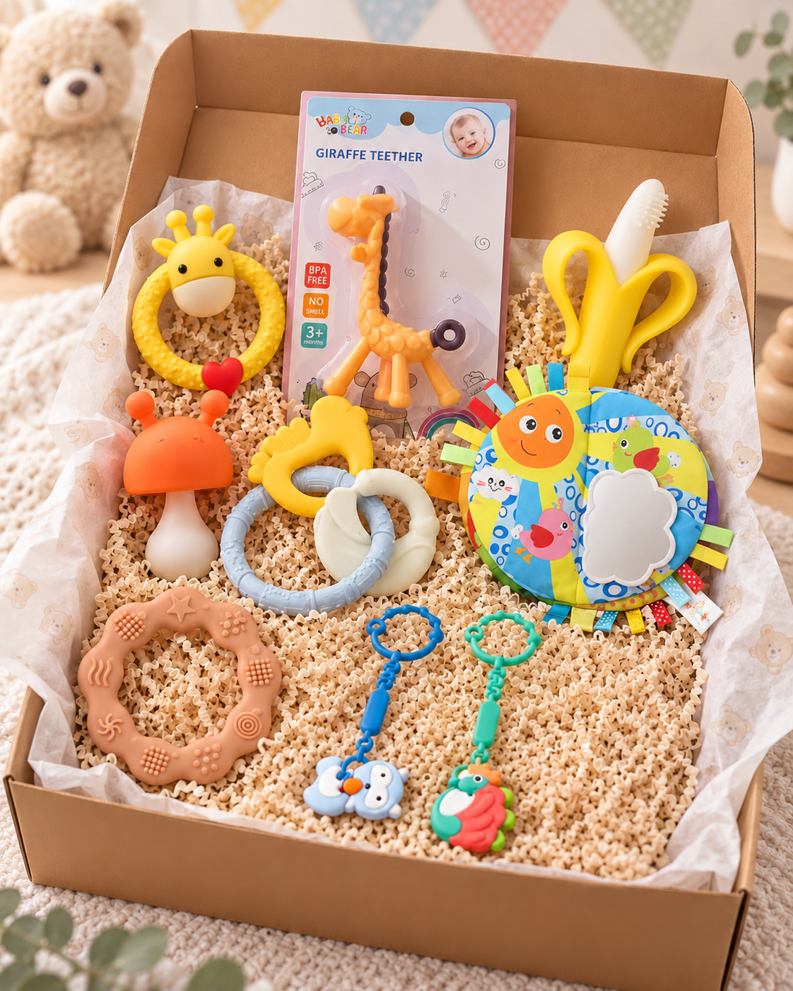 Box Juguete Sensorial Estimulacion Temprana Dentición Bebe