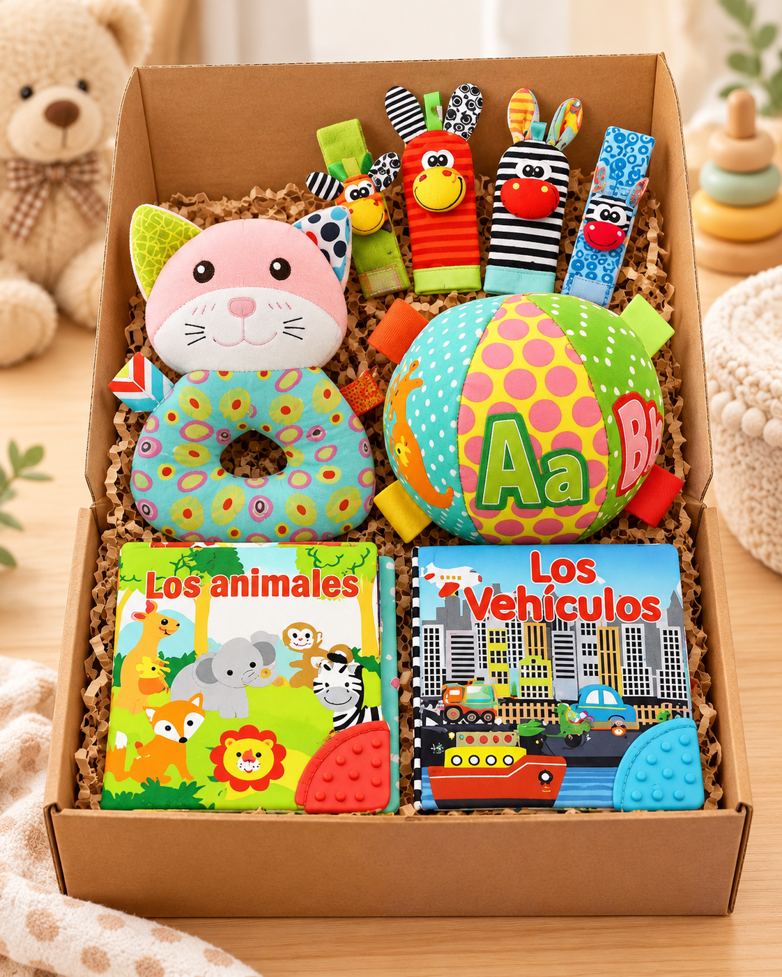 Pack Sensorial para Bebé gatito esfera