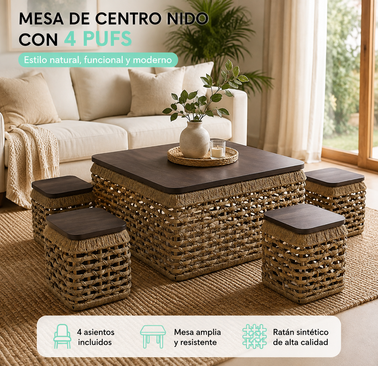 Mesa de centro Set Aruma