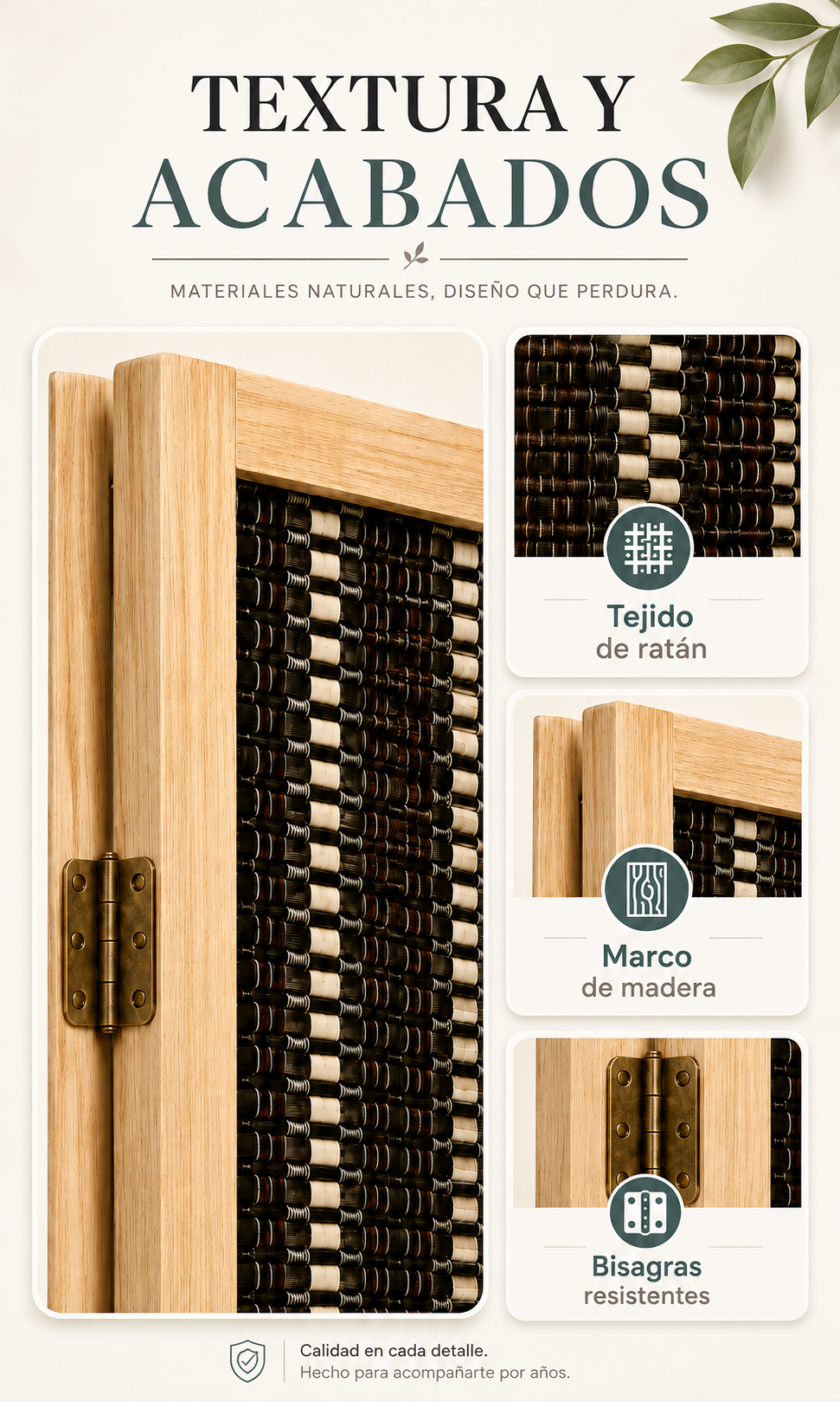 Biombo separador de ambientes plegable 4 paneles - negro