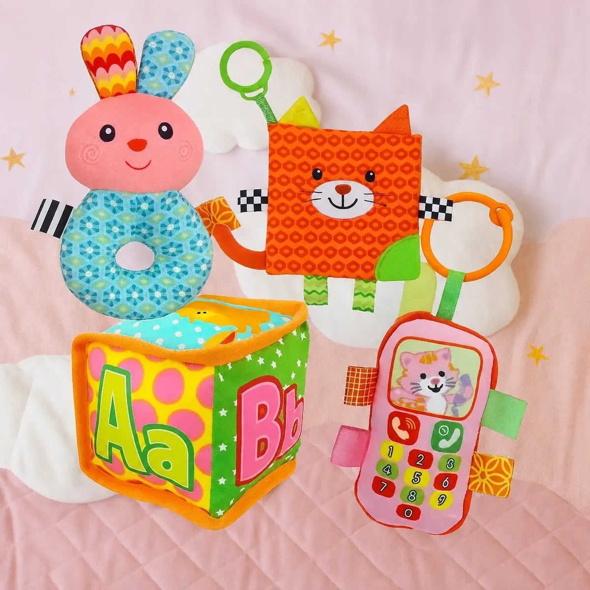 Pack juguete Sensorial para Bebé -  Conejo Bebe