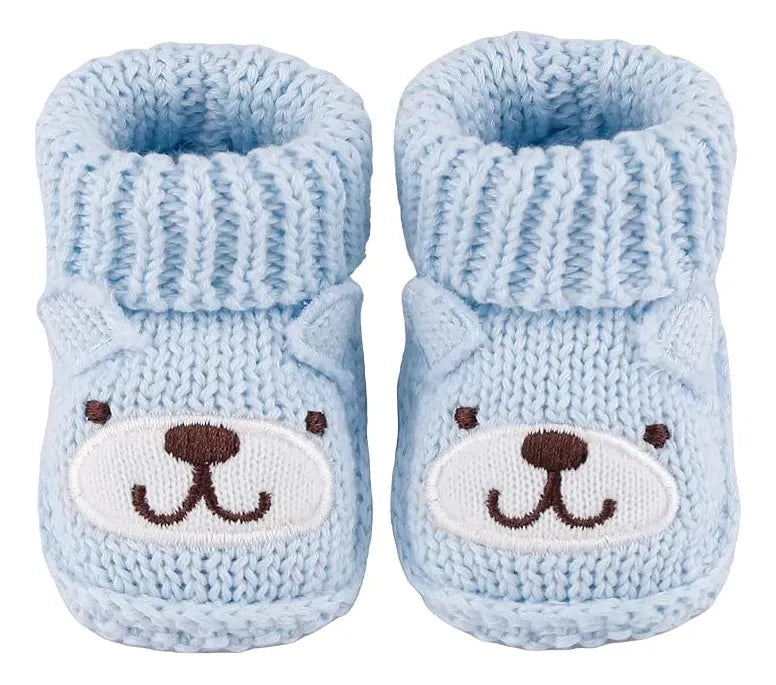 Zapatitos de Bebé en Crochet azul