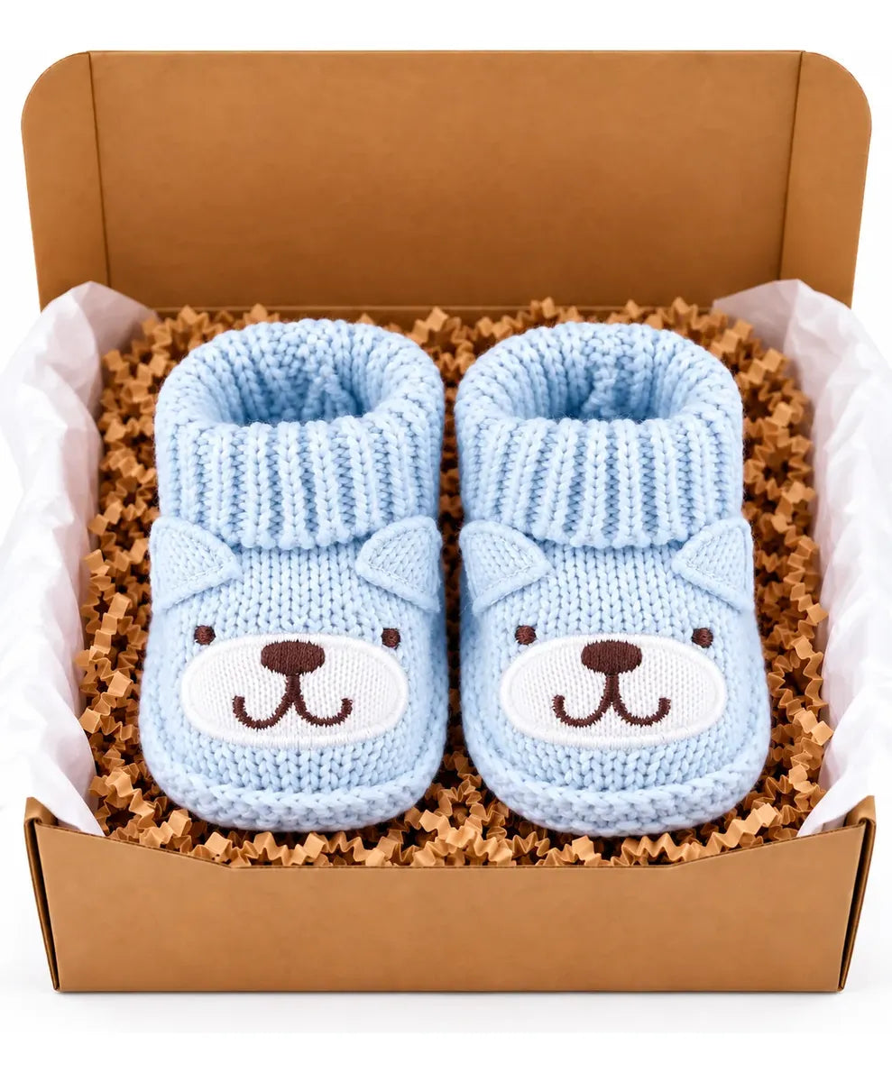 Zapatitos de Bebé en Crochet azul