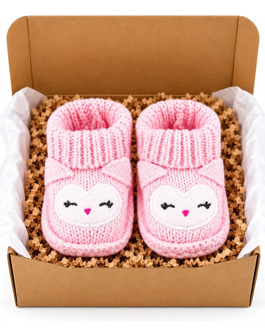 Zapatitos De Bebé Crochet rosado