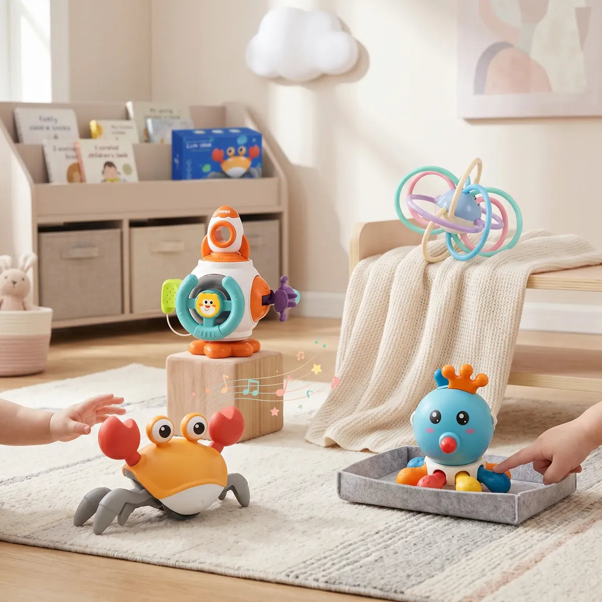 Box Juguetes Sensoriales Para Bebe - Mundo