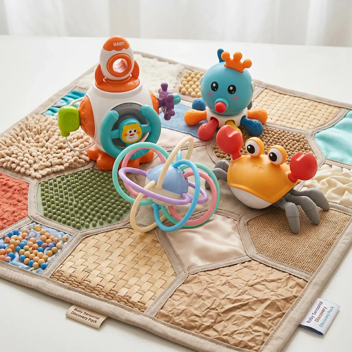 Box Juguetes Sensoriales Para Bebe - Mundo
