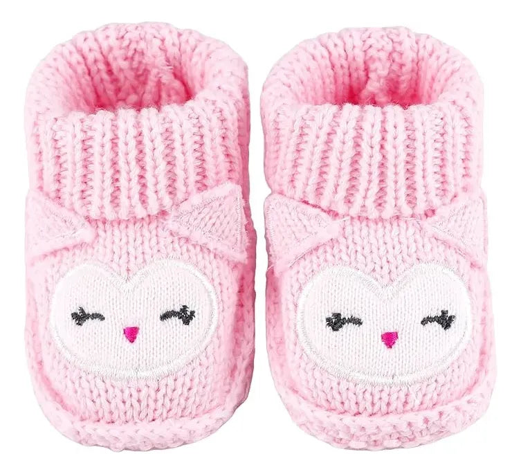 Zapatitos De Bebé Crochet rosado
